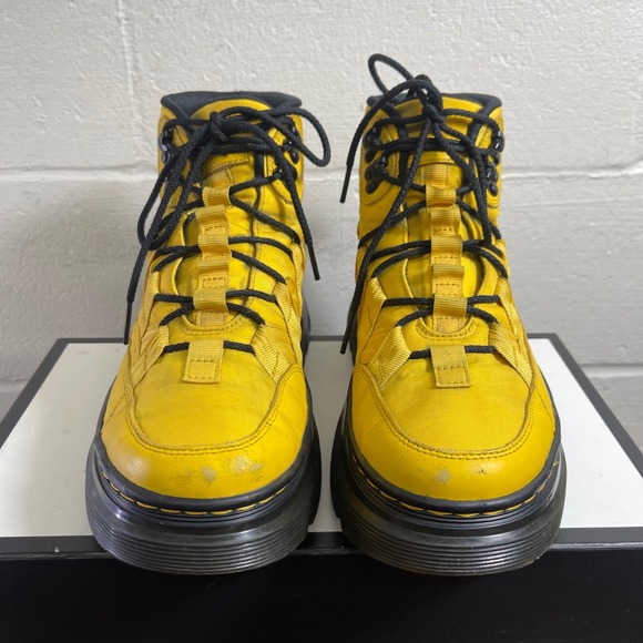 Dr. Martens Other - Dr. Martens Boury Yellow Nylon And Leather Utility Boots Lace up Men's‎ 8 US